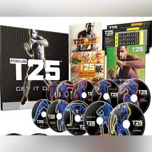 Beachbody Focus T25 Get It Done 10 DVD Set Shaun T Alpha Beta Exercise Program